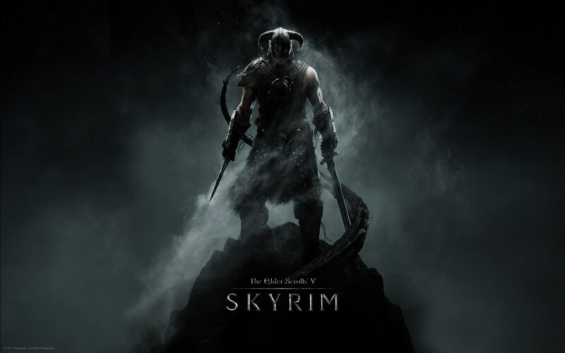 Warrior in Horned Helmet — Black, Dramatic, Night, Digital Art, Sword