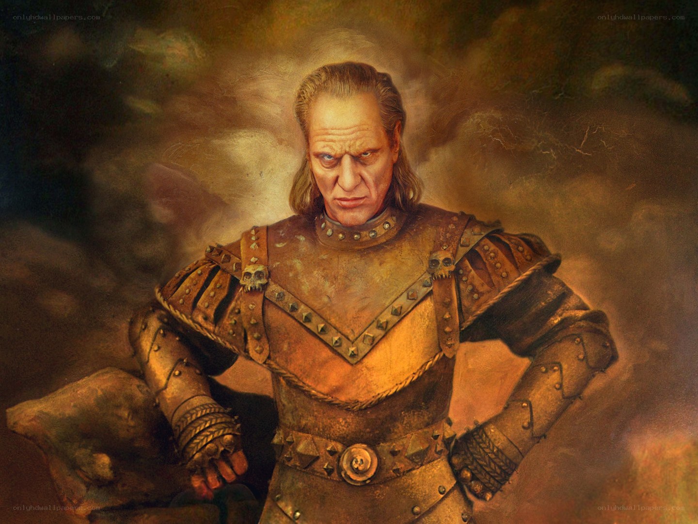 warrior in ornate armor