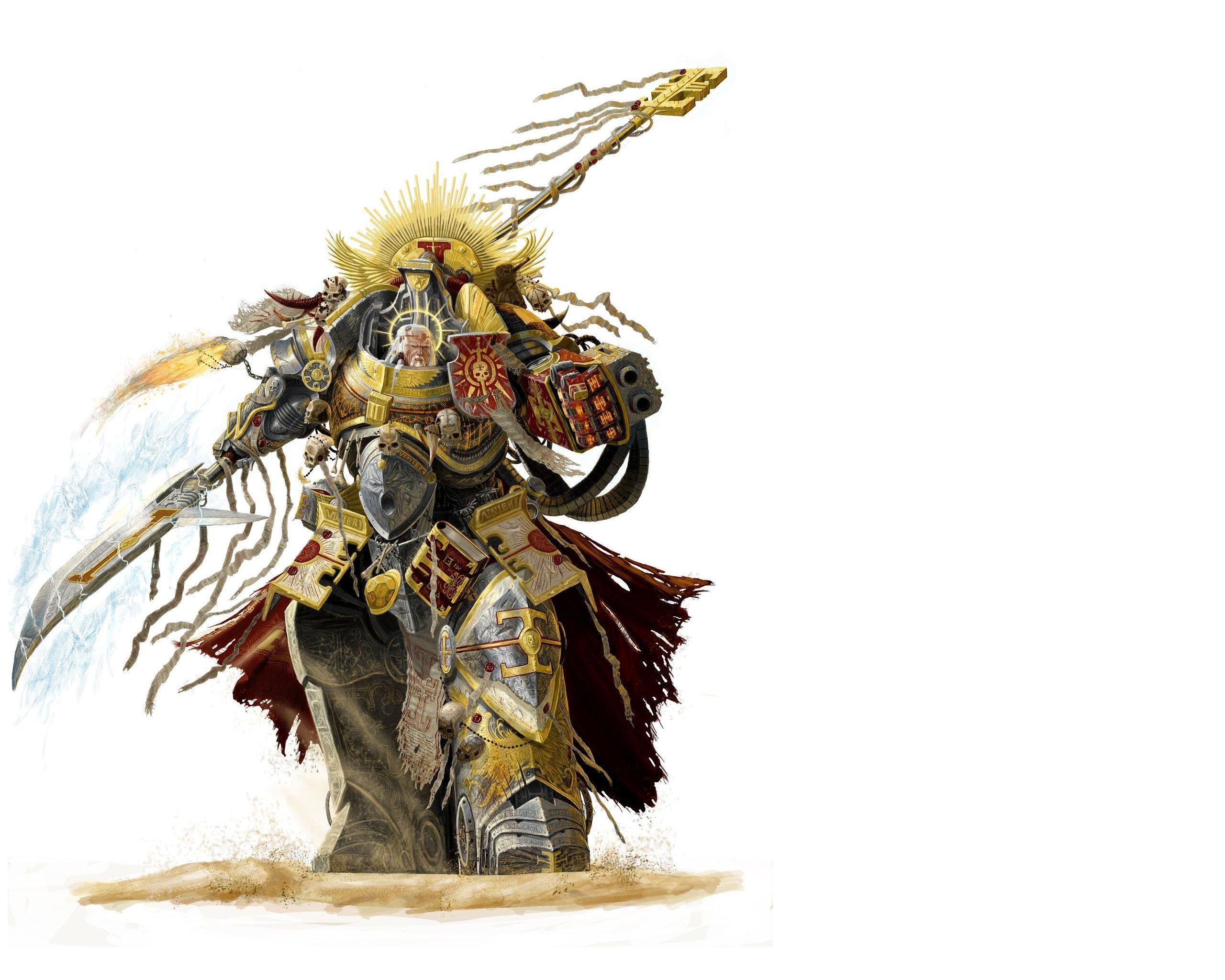 Warrior in ornate armor
