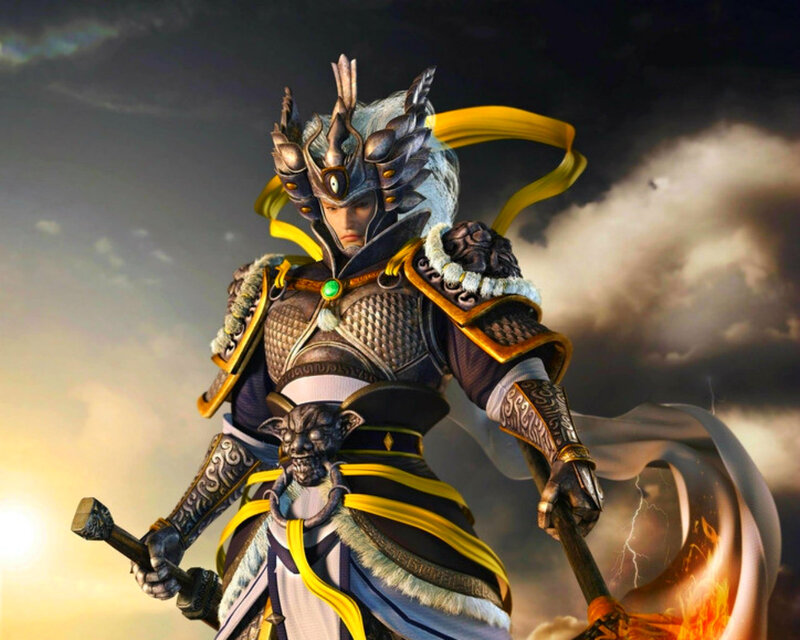 Warrior in Ornate Armor — Black