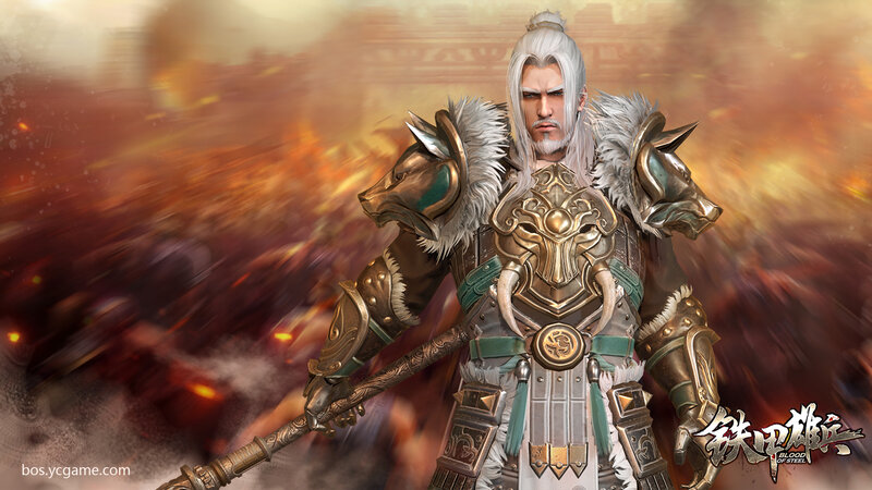 Warrior in Ornate Armor — Gold, Dramatic