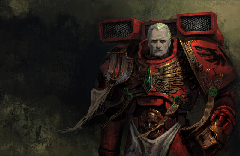 Warrior in red armor