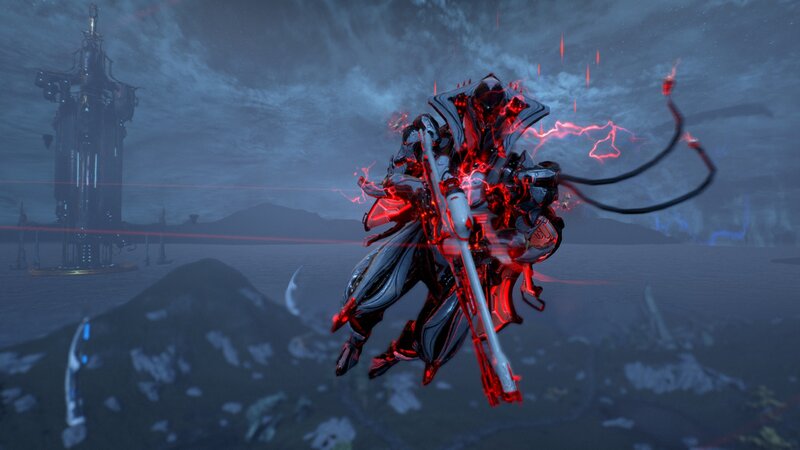 Warrior in Red Armor — Dramatic, Night