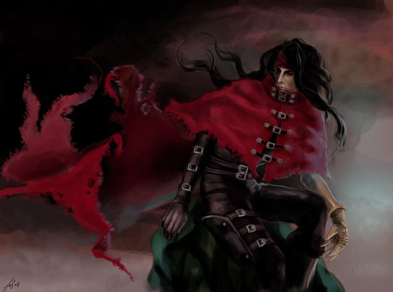 warrior in red cloak