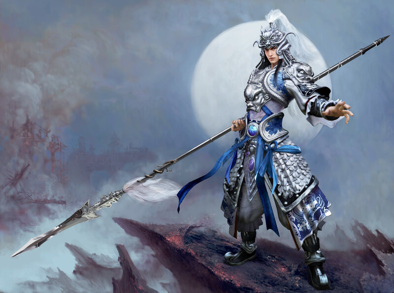 Warrior in Silver Armor — Dramatic