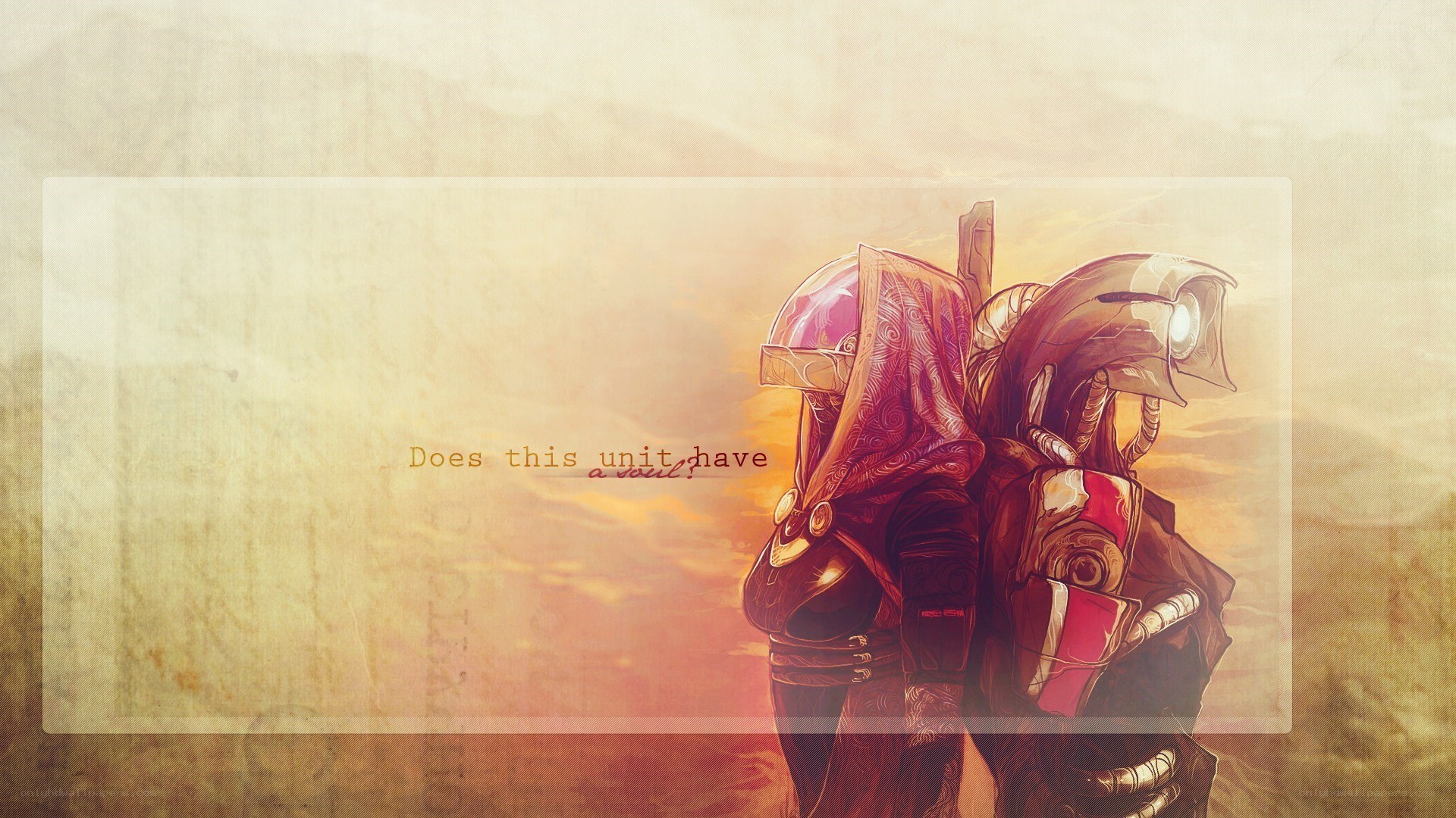 warrior in sunset armor