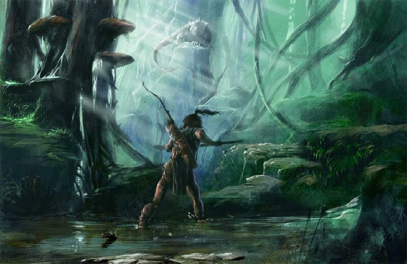 Warrior in Swamp