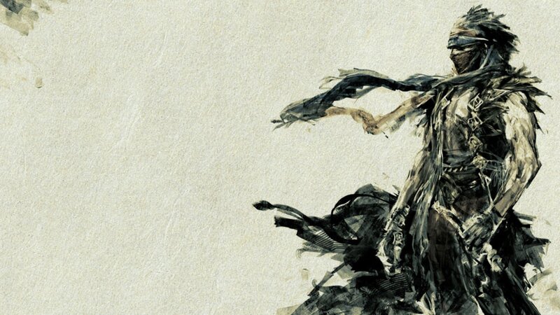 warrior in tattered cloak