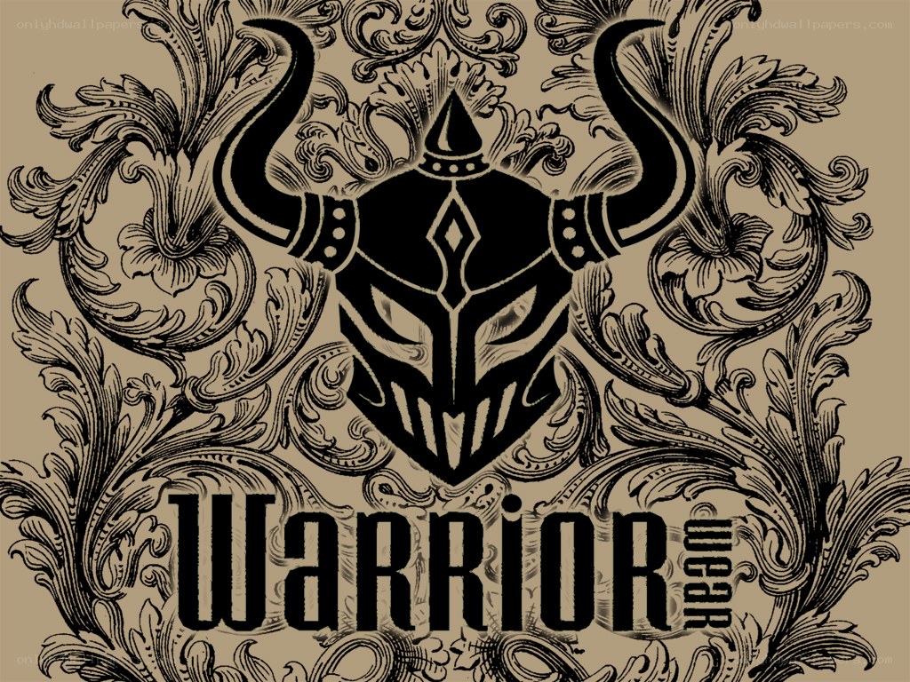 Warrior logo with ornate design