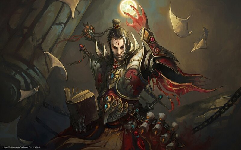 Warrior Mage Holding Book