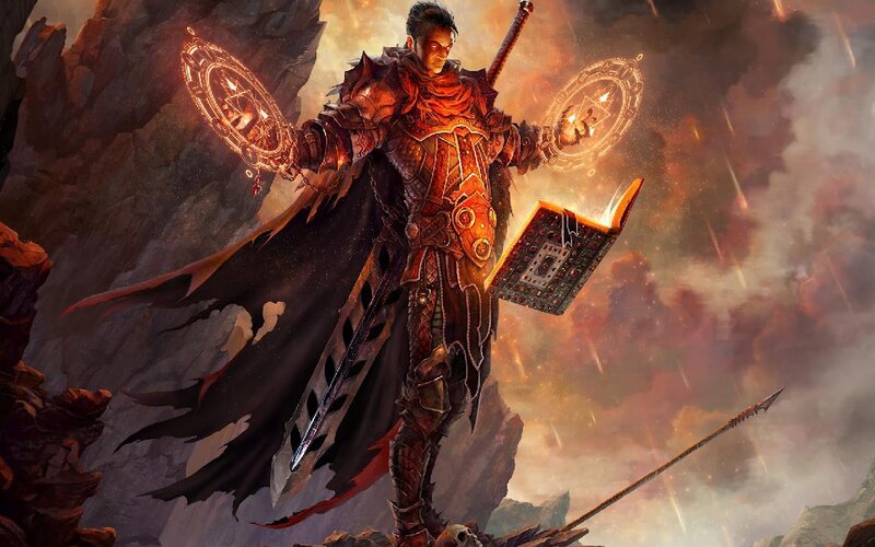 Warrior Mage with Book