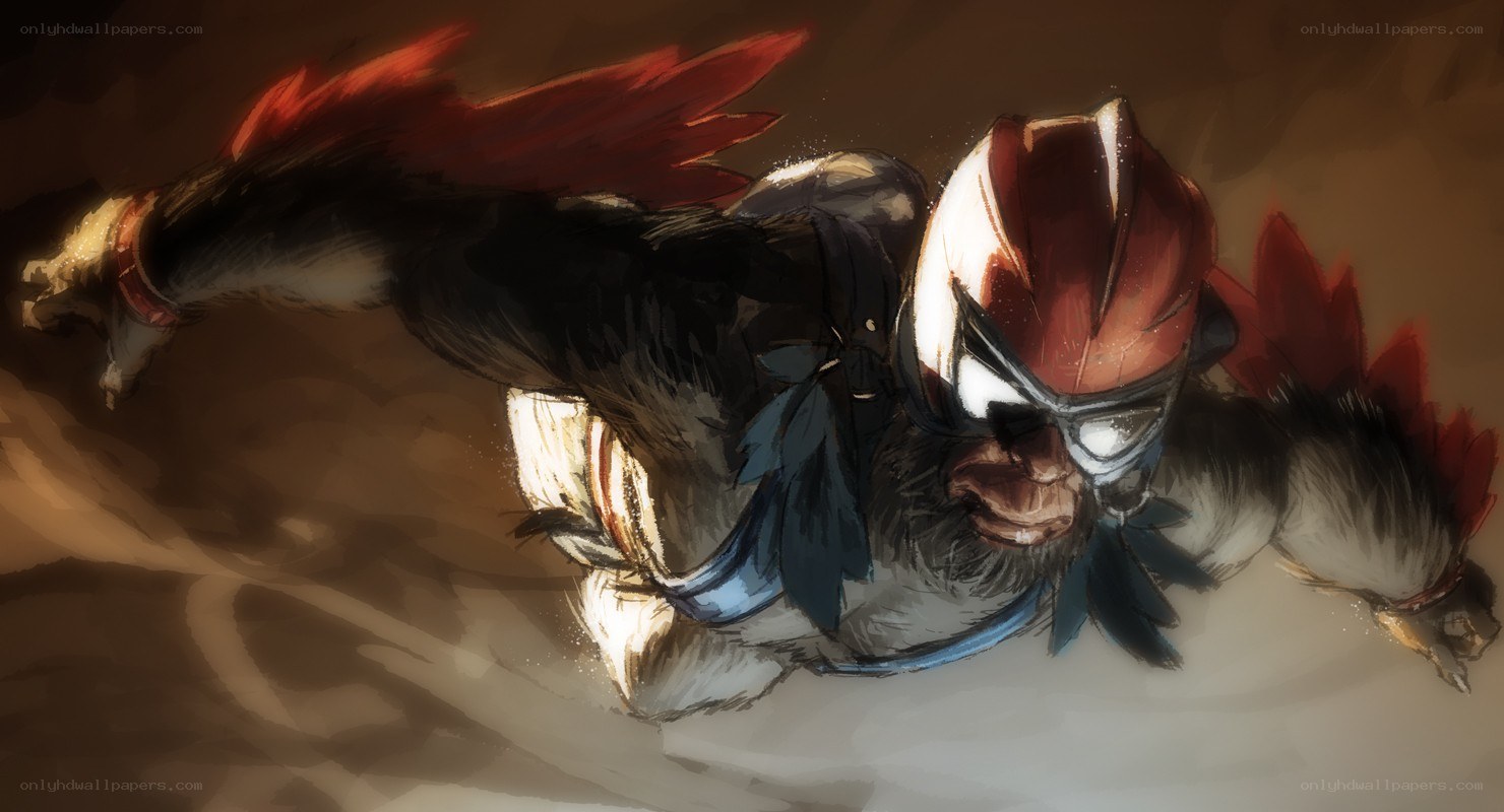 warrior monkey in flight