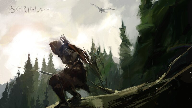 Warrior on a Cliff — Green