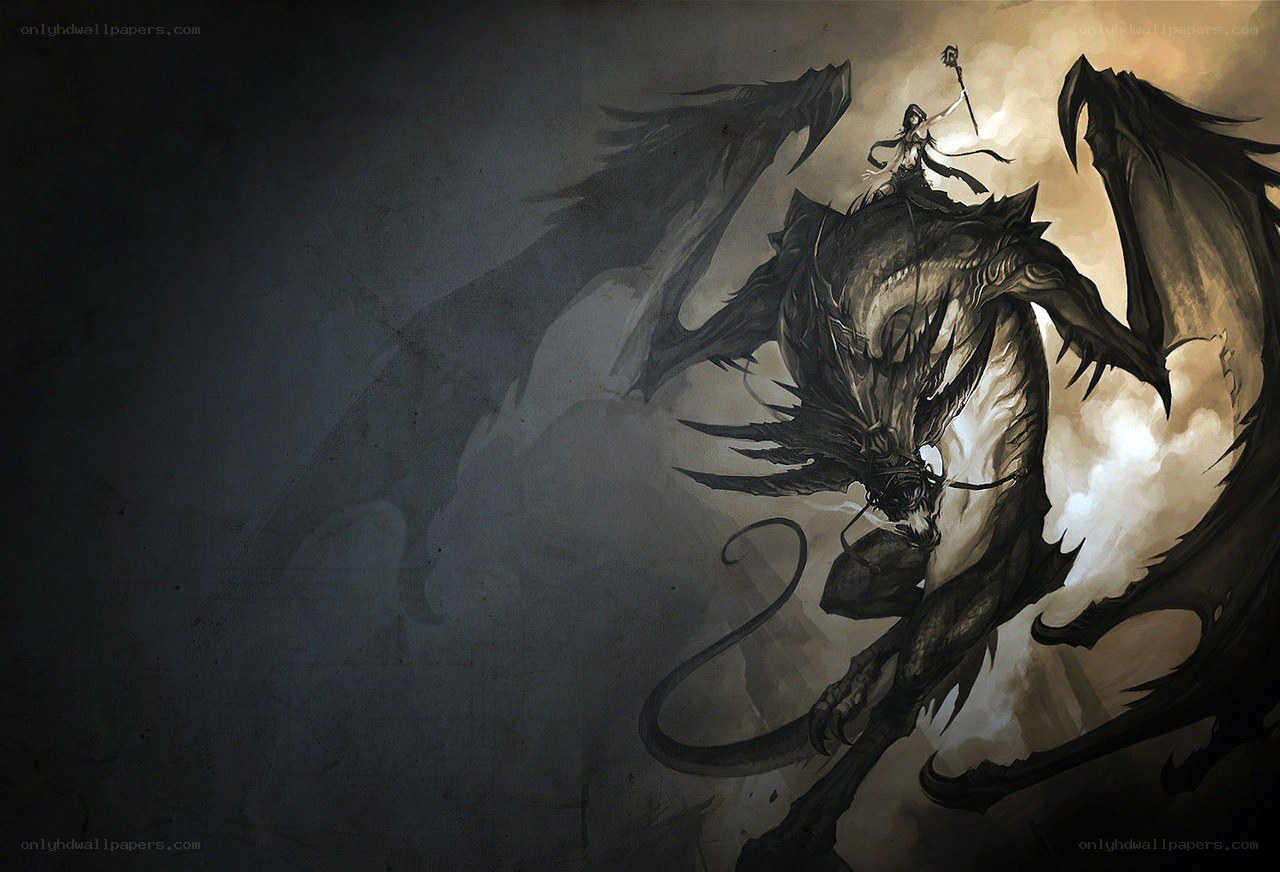 Warrior on a dragon