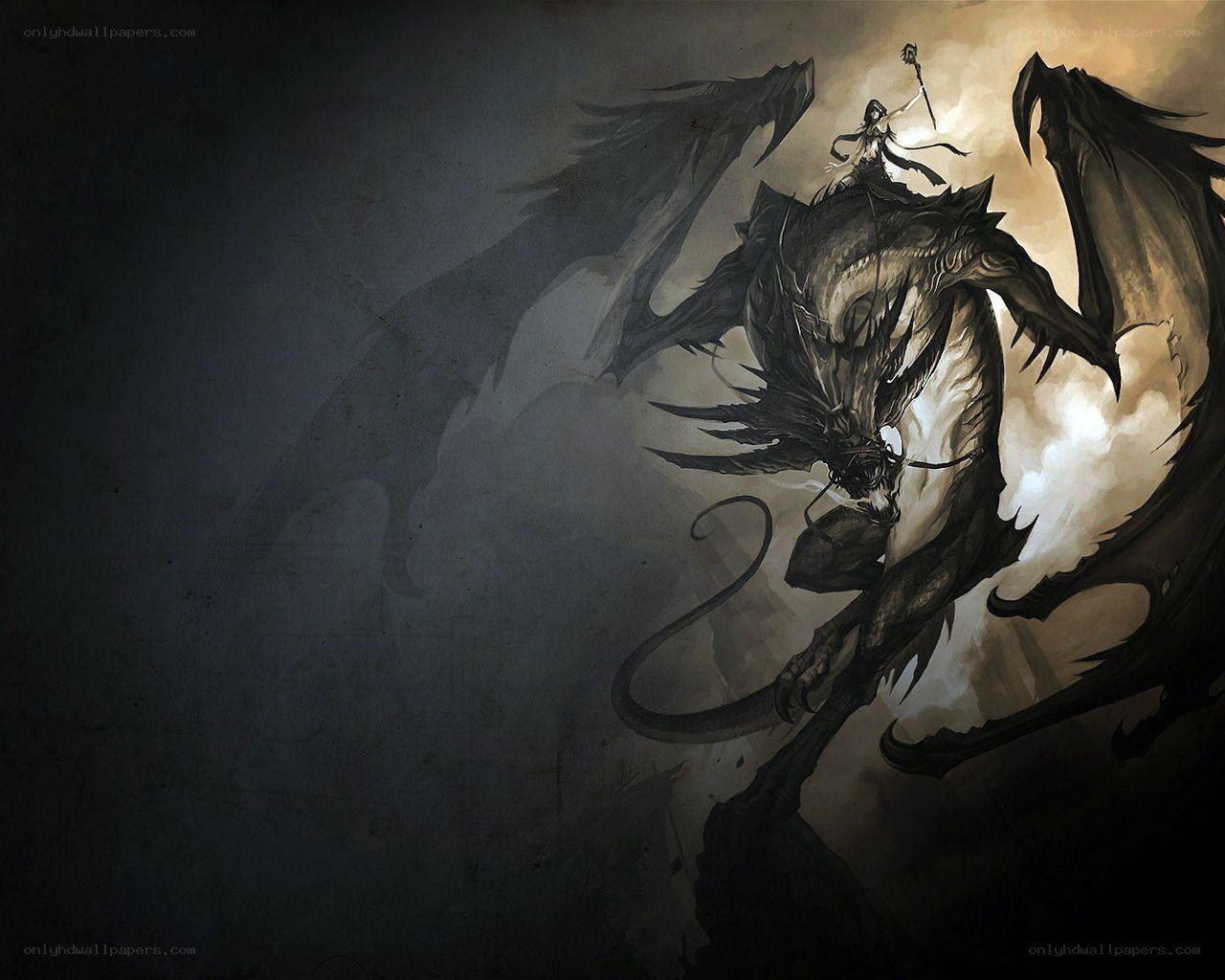 Warrior on a dragon