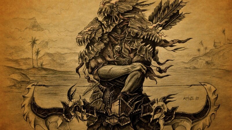 Warrior on a Dragon — Brown