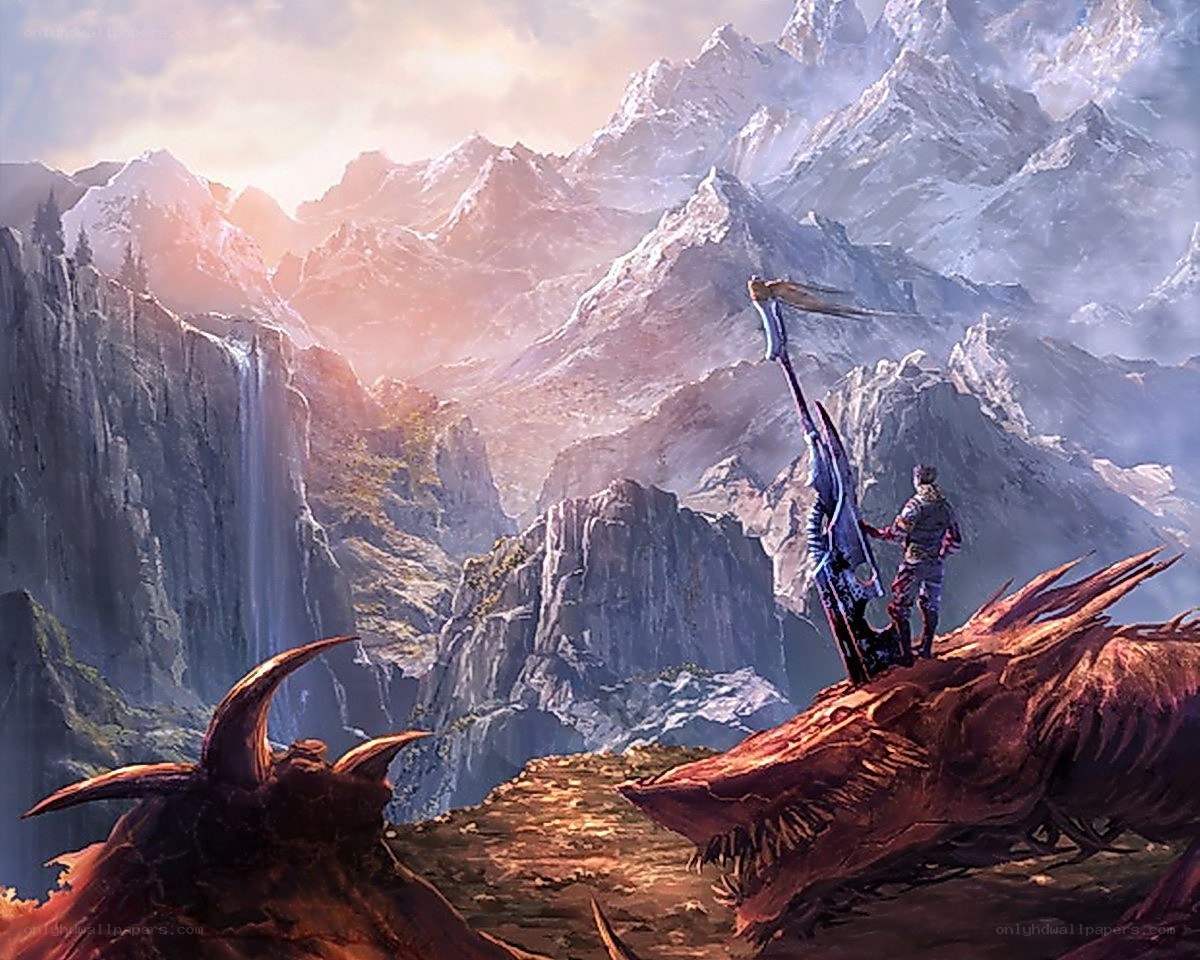 Warrior on a dragon's back