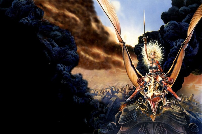 warrior on a flying beast