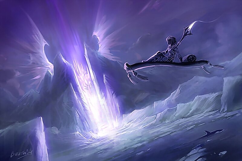 Warrior on a flying mount