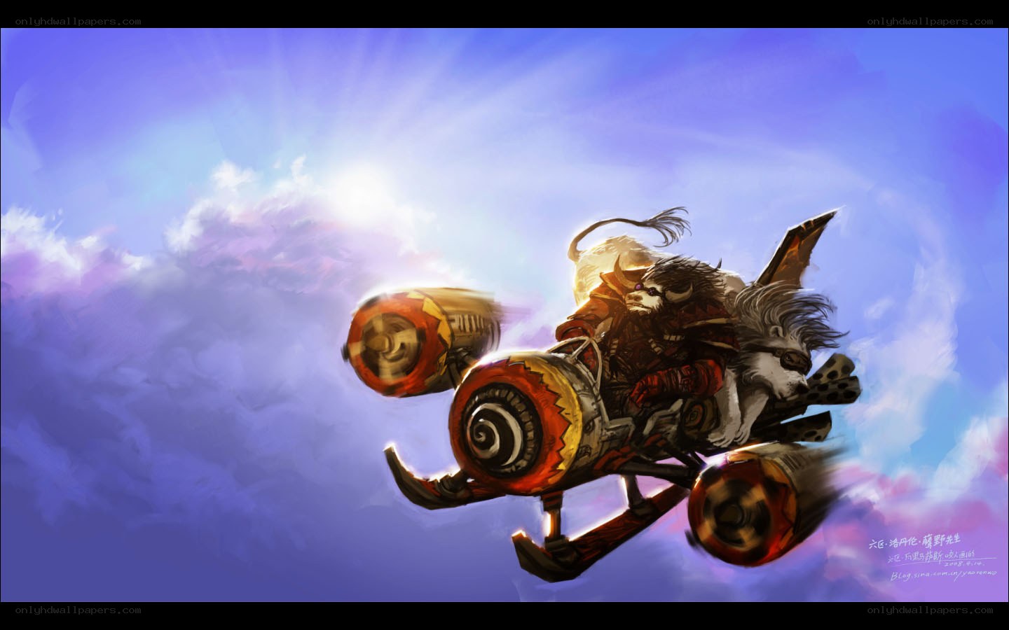 Warrior on a flying mount