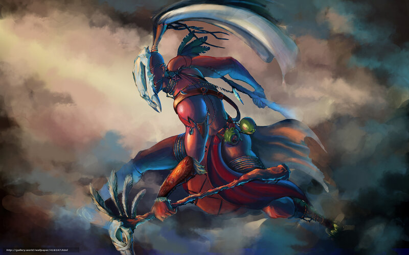 Warrior on a flying mount
