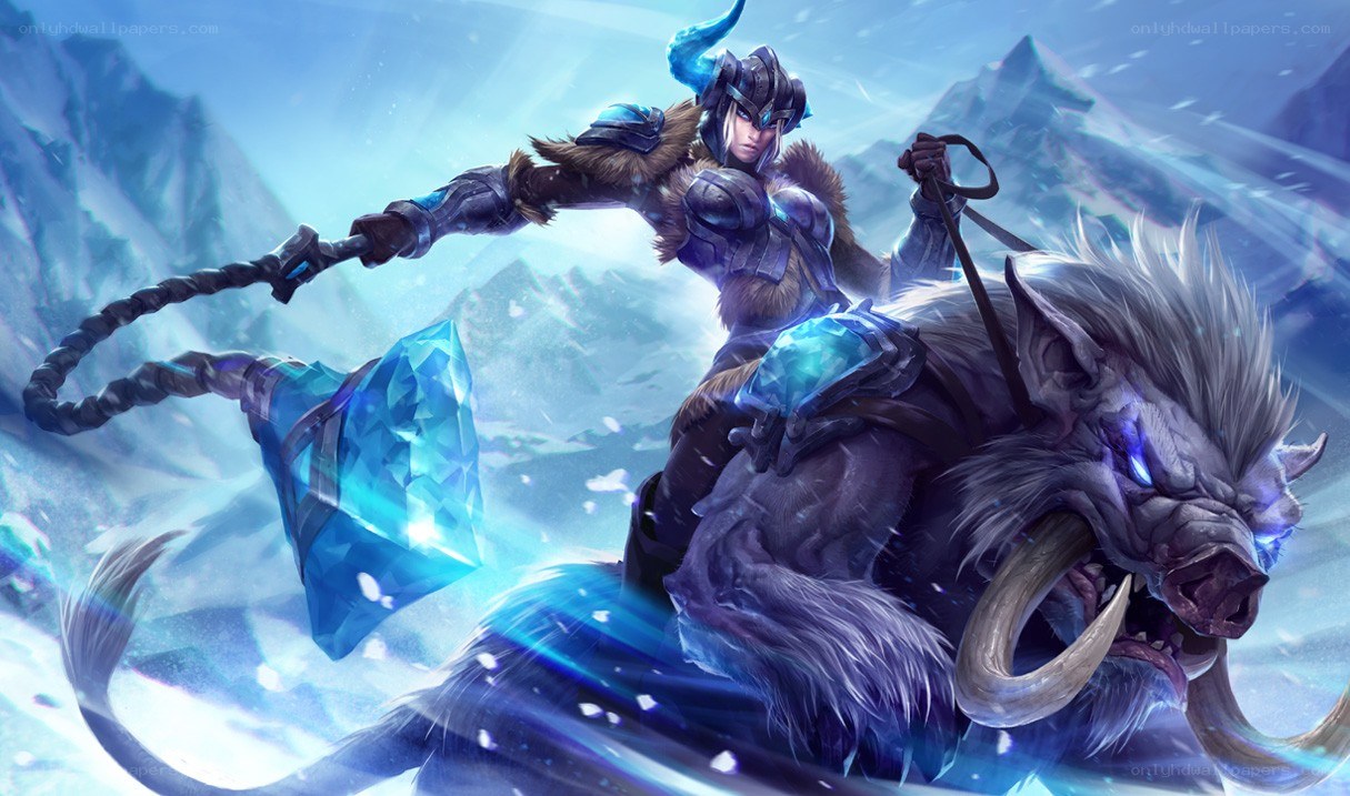 warrior on a frost boar