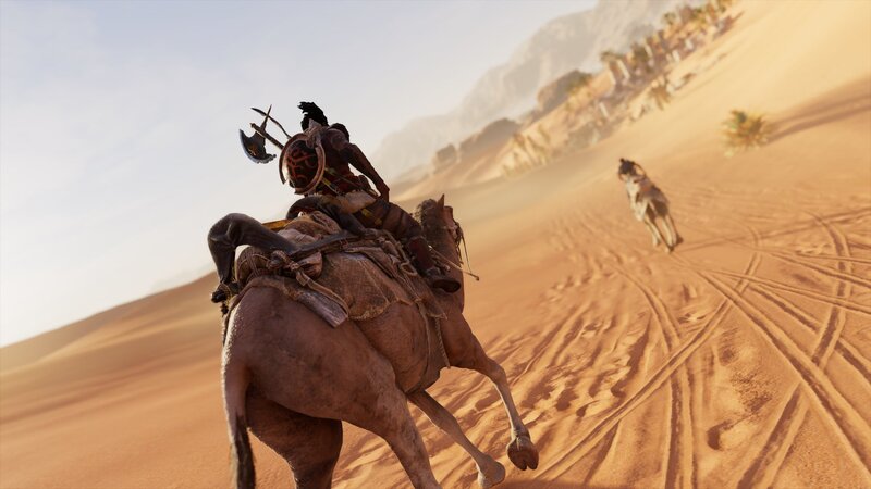 Warrior on a Horse — Brown, Dramatic, Afternoon