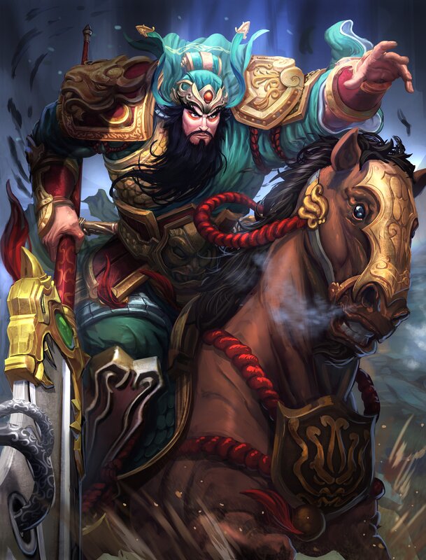 Warrior on a Horse — Green