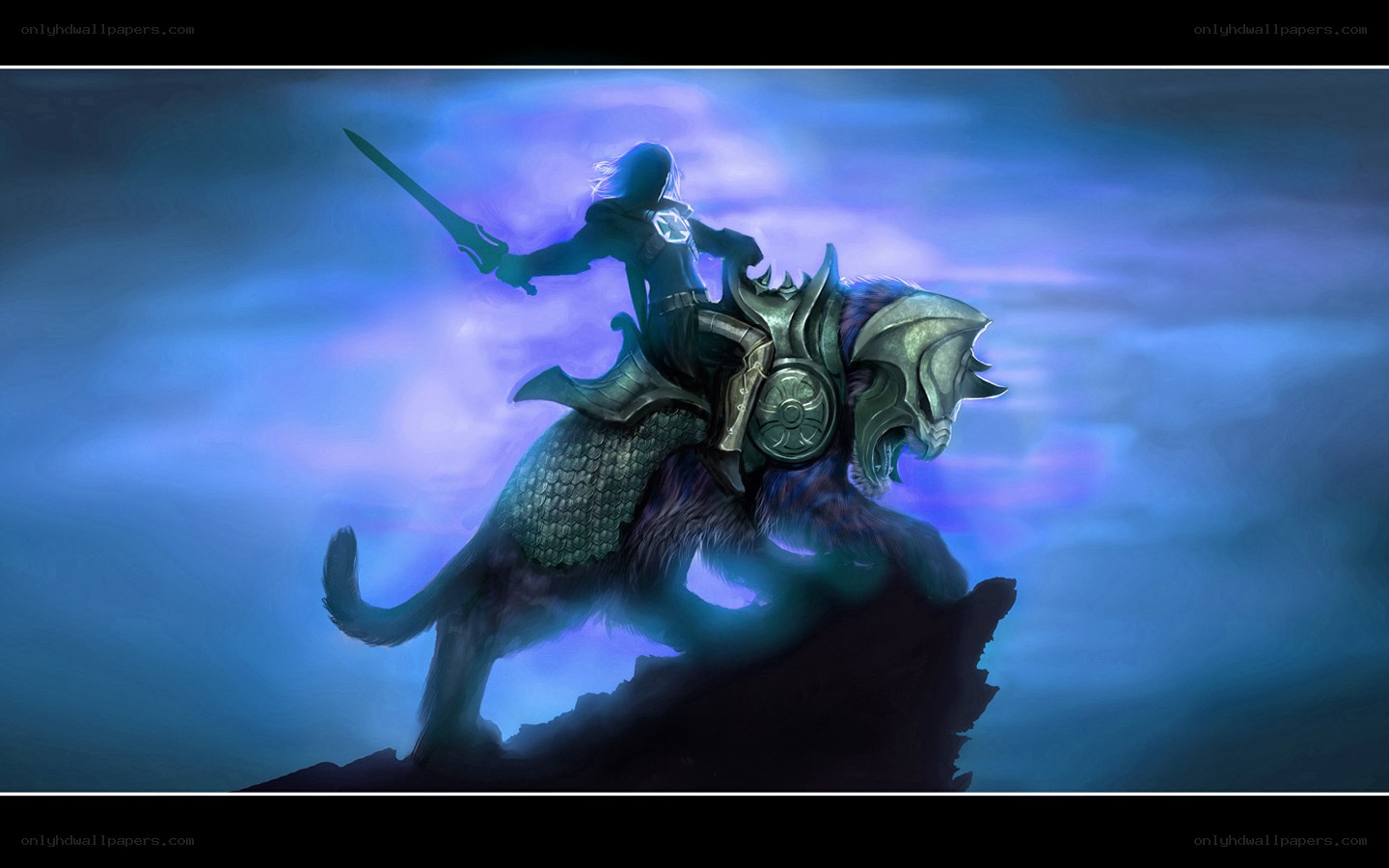 warrior on a mystical mount
