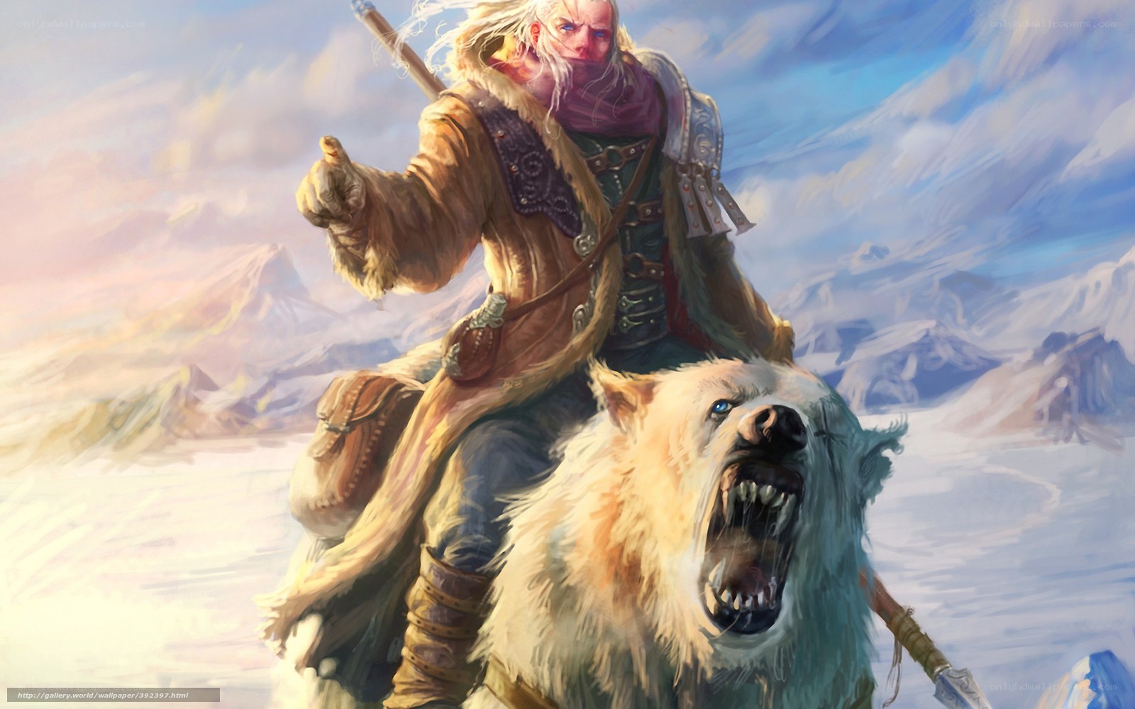 warrior on a polar bear