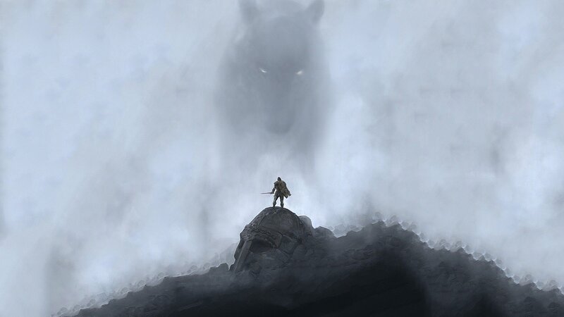Warrior on a Skull