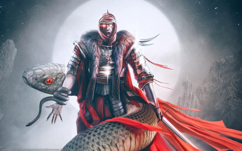 Warrior on a Snake