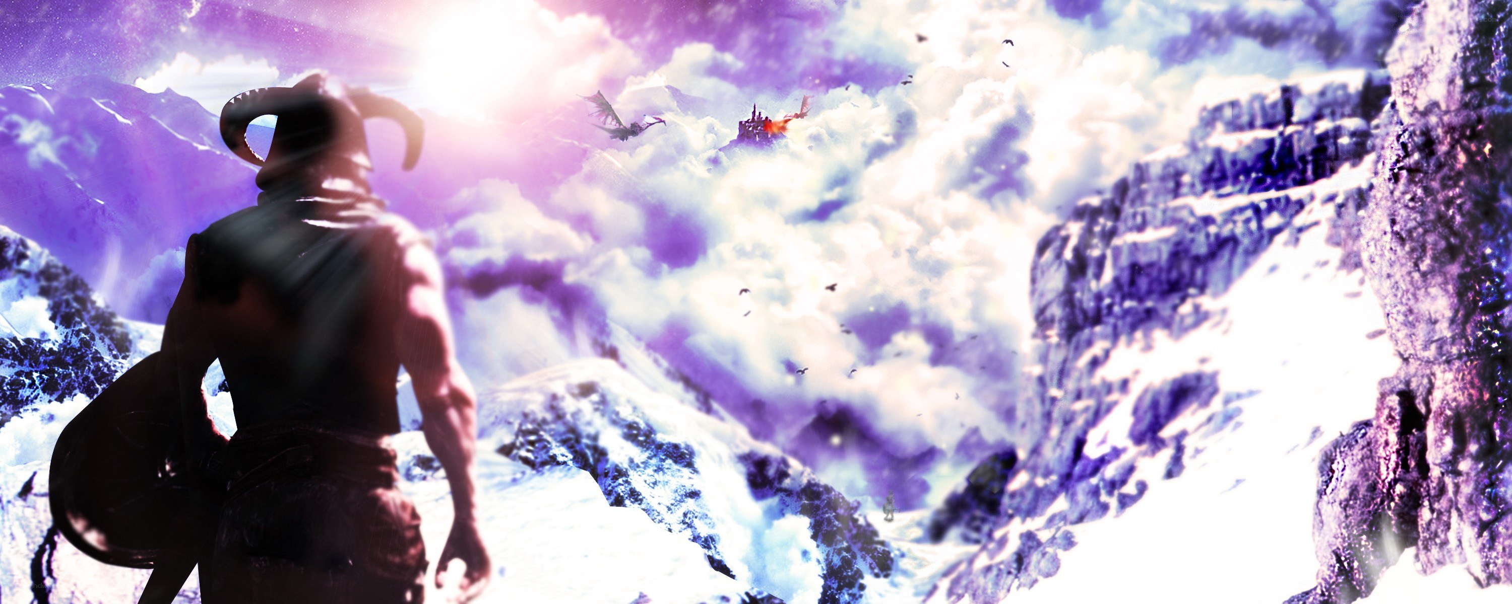 warrior on a snowy mountain