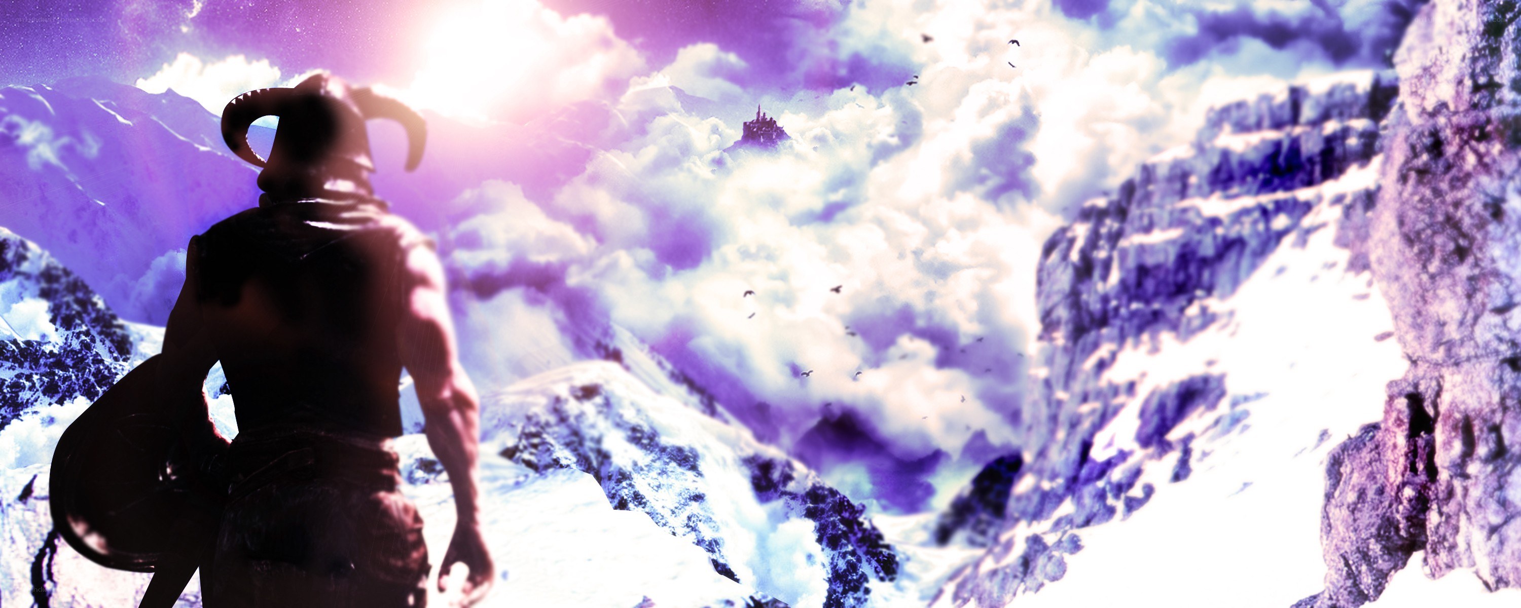 warrior on a snowy mountain