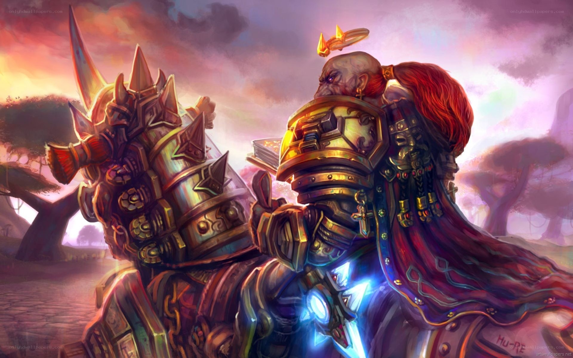Warrior on a warhorse