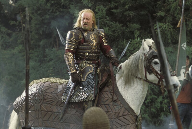 warrior on a white horse