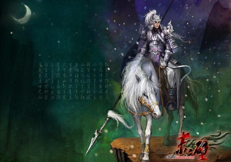 warrior on a white horse