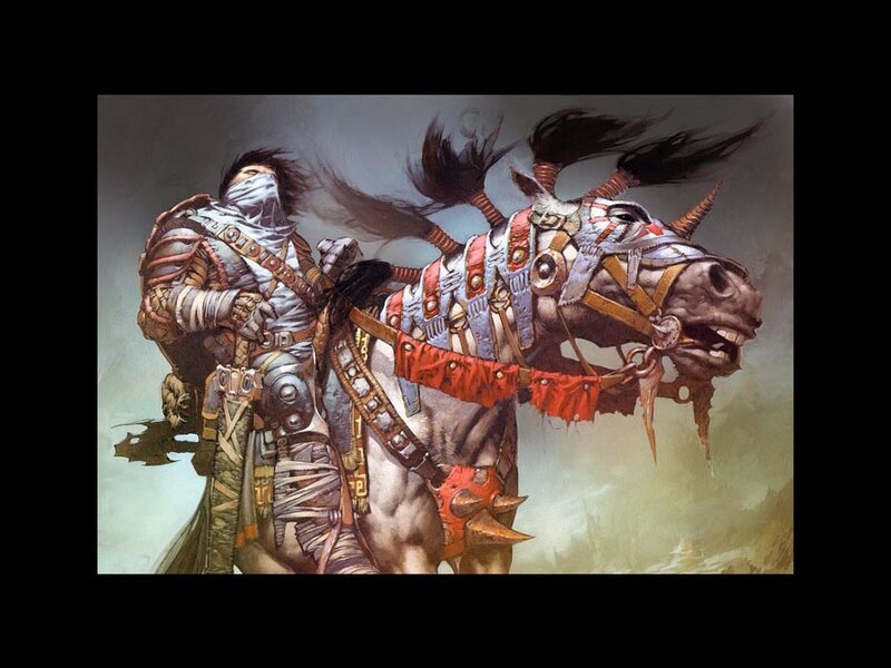 Warrior on Armored Horse