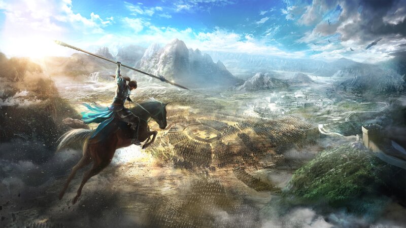 Warrior on Horseback — Blue, Dramatic, Afternoon, Digital Art