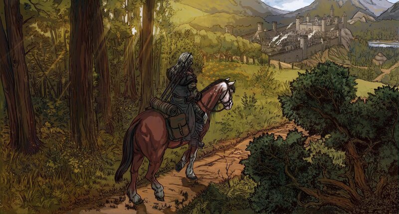 Warrior on Horseback — Brown, Serene