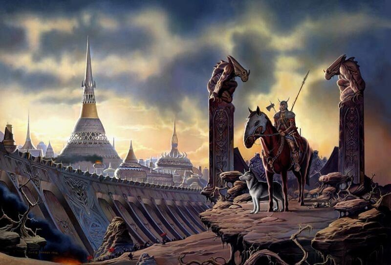 Warrior on Horseback — Brown