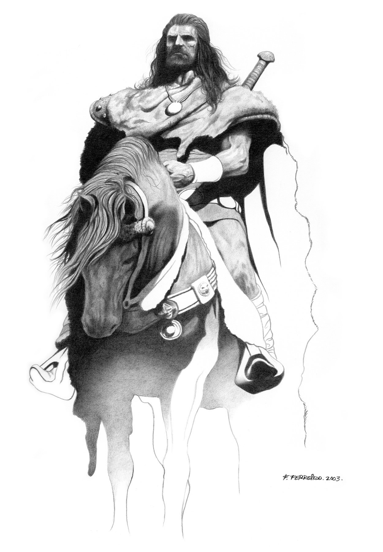warrior on horseback