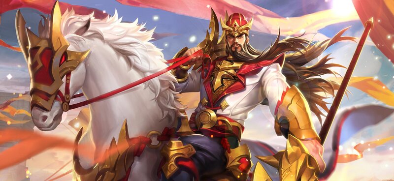 Warrior on White Horse — Dramatic