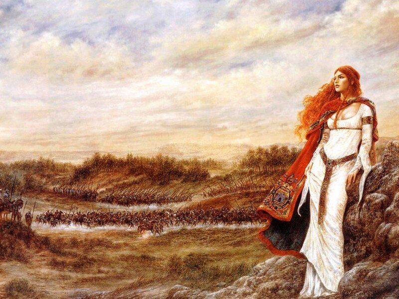Warrior Queen Observes Battle