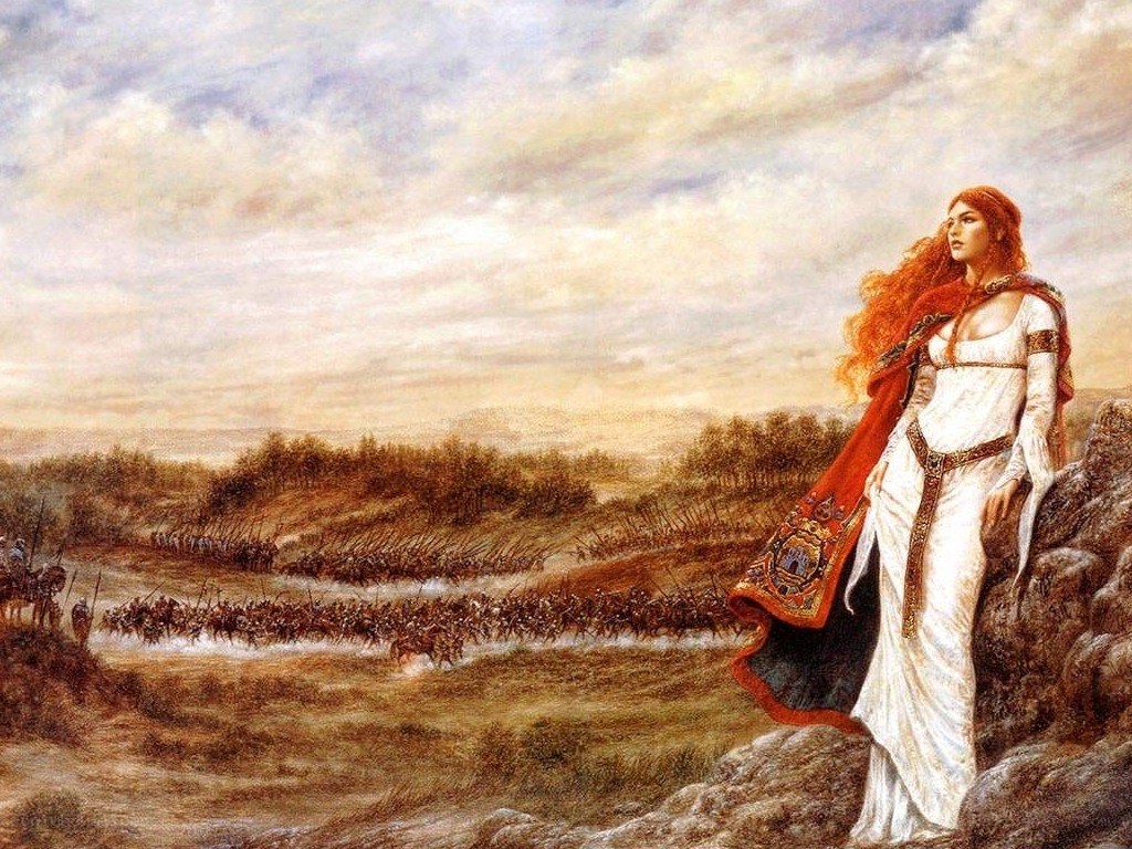 Warrior Queen Observes Battle
