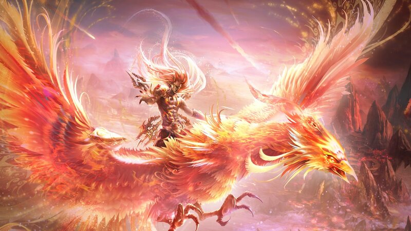 Warrior Riding Phoenix