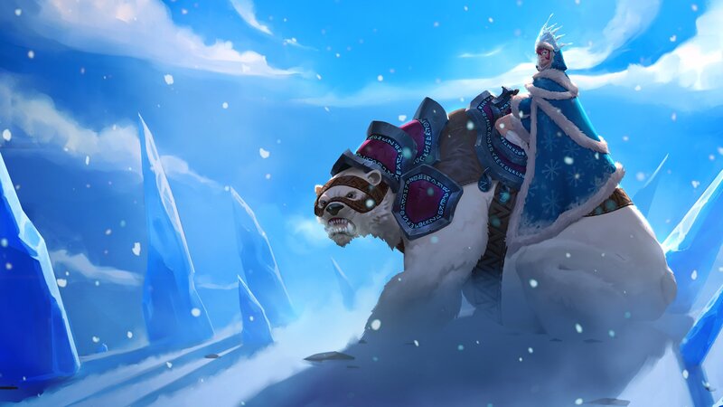 Warrior Riding Polar Bear