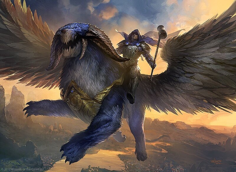 Warrior Riding Winged Beast