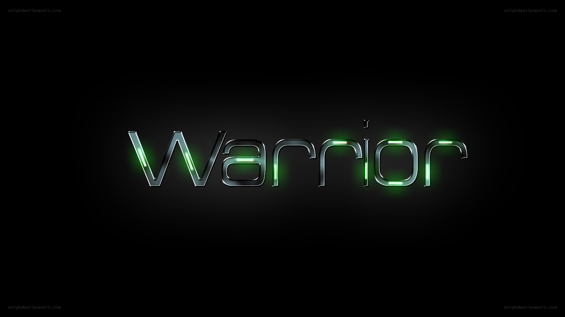 Warrior text logo