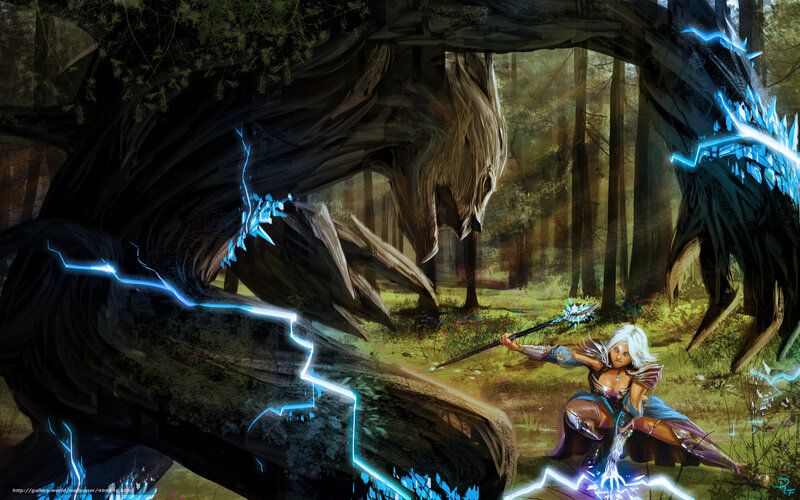 Warrior vs. Tree Monster